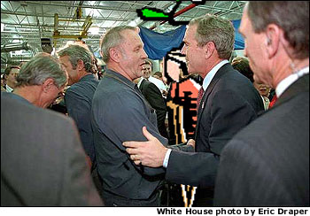 guy interupting peter w/ GWB